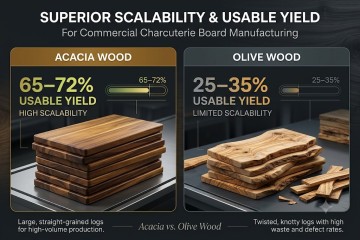 Acacia vs. Olive Wood: Scaling Charcuterie Board Production Without Sacrificing Natural Grain Quality